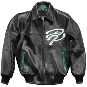 OEM Men's  Flight Leather Jacket Genuine Leather Embroidery Sheepskin Leather Bomber Jacket