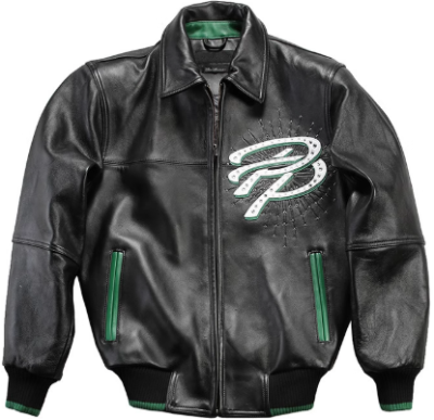 OEM Men's  Flight Leather Jacket Genuine Leather Embroidery Sheepskin Leather Bomber Jacket