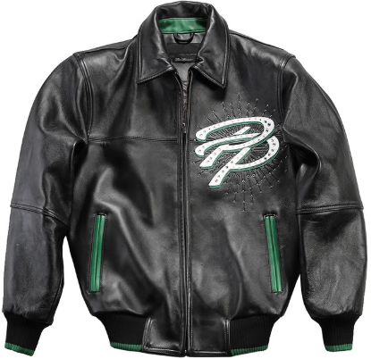 OEM Men's  Flight Leather Jacket Genuine Leather Embroidery Sheepskin Leather Bomber Jacket