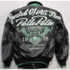 OEM Men's  Flight Leather Jacket Genuine Leather Embroidery Sheepskin Leather Bomber Jacket