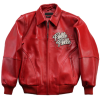 Custom Men's Genuine Leather Bomber Jacket High Street Sheepskin Leather Aviator Jacket Manufacture