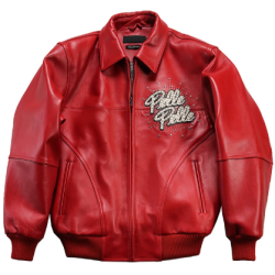 Custom Men's Genuine Leather Bomber Jacket High Street Sheepskin Leather Aviator Jacket Manufacture
