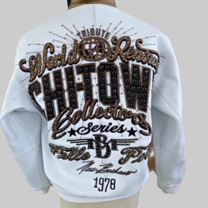 Custom Men's Genuine Leather Bomber Jacket Letterman Sheepskin Leather Varisity Jacket Manufacture