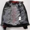 Custom Men's Sheepskin Leather Jacket Streetwear Eagle Rhinestone Crstal Embroidery Aviator Jacket Manufacture
