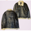 New Arrival Men's Leather Shearing Jacket B3 Vintage Genuine Aviator Flight Leather Jacket Custom