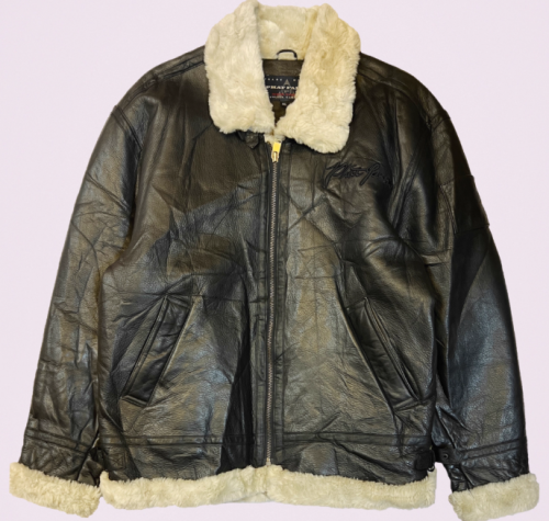 New Arrival Men's Leather Shearing Jacket B3 Vintage Genuine Aviator Flight Leather Jacket Custom