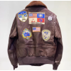Lofty Aspirations Men's Leather Shearing Jacket G1 Vintage Genuine Aviator Flight Leather Jacket Custom