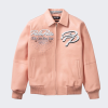 OEM Men's Lambskin Leather Aviator Jackets Custom Complex Embroidery Design Varsity Jacket Manufacturer
