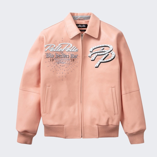 OEM Men's Lambskin Leather Aviator Jackets Custom Complex Embroidery Design Varsity Jacket Manufacturer