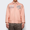 OEM Men's Lambskin Leather Aviator Jackets Custom Complex Embroidery Design Varsity Jacket Manufacturer