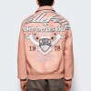 OEM Men's Lambskin Leather Aviator Jackets Custom Complex Embroidery Design Varsity Jacket Manufacturer