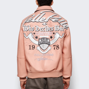 OEM Men's Lambskin Leather Aviator Jackets Custom Complex Embroidery Design Varsity Jacket Manufacturer