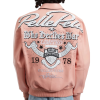 OEM Men's Lambskin Leather Aviator Jackets Custom Complex Embroidery Design Varsity Jacket Manufacturer