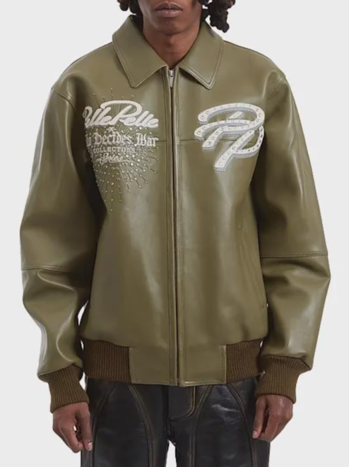 Custom Fall Men's Lambskin Leather Aviator Jackets OEM Embroidery Bomber Varsity Jacket Manufacturer