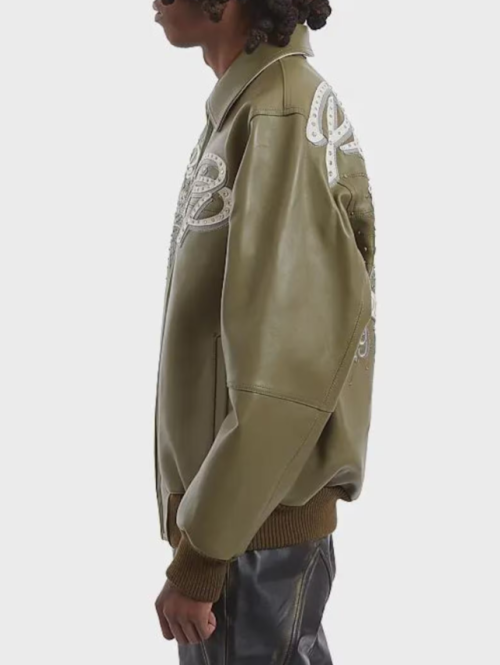Custom Fall Men's Lambskin Leather Aviator Jackets OEM Embroidery Bomber Varsity Jacket Manufacturer