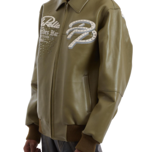 Custom Fall Men's Lambskin Leather Aviator Jackets OEM Embroidery Bomber Varsity Jacket Manufacturer