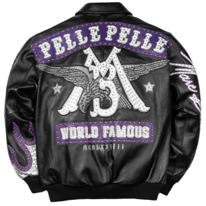 2025 New Arrival  Custom Men's Lambskin Leather Jackets OEM Pelle Pelle Style Aviator  Varsity Jacket Manufacturer