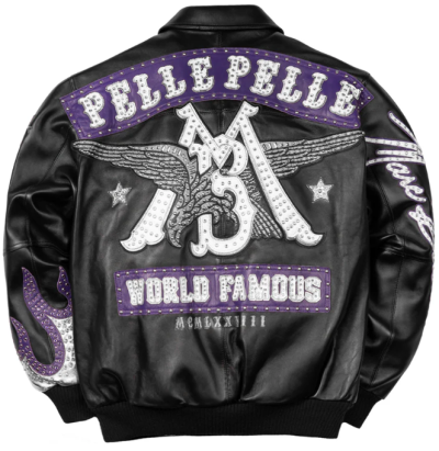 2025 New Arrival  Custom Men's Lambskin Leather Jackets OEM Pelle Pelle Style Aviator  Varsity Jacket Manufacturer