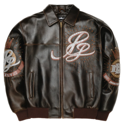 OEM Oversized Lambskin Leather Applique Custom Eagle Graphic Aviator Varsity Jacket For Men