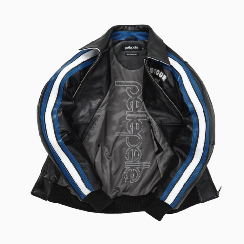 Custom Men's Sheepskin Leather Varsity Jacket Letterman Baseball Jacket Manufacture