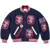 OEM Men's Lambskin Letterman Jackets Custom Embroidery Varsity Aviator Jacket Manufacturer