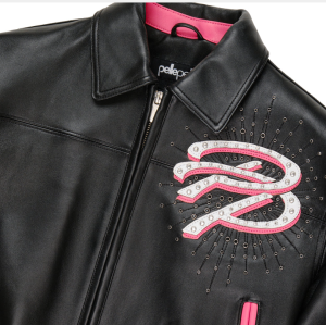 Custom Men's Lambskin Leather Aviator Jackets OEM Pelle Pelle Style  Varsity Jacket Manufacturer