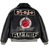 2025 FW New Arrival OEM AVIREX Style Lambskin Varsity Jacket Custom Men's Fall Leather Aviator Bomber Jacket Manufacture