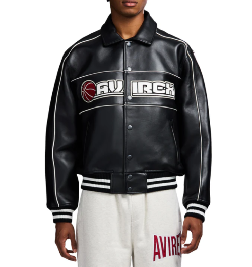 2025 FW New Arrival OEM AVIREX Style Lambskin Varsity Jacket Custom Men's Fall Leather Aviator Bomber Jacket Manufacture