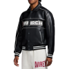 2025 FW New Arrival OEM AVIREX Style Lambskin Varsity Jacket Custom Men's Fall Leather Aviator Bomber Jacket Manufacture