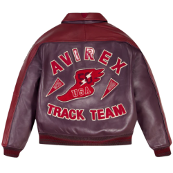 Custom Men's Lambskin Leather Aviator Jackets OEM Embroidery Varsity Bomber Jacket Manufacturer