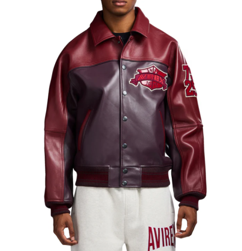 Custom Men's Lambskin Leather Aviator Jackets OEM Embroidery Varsity Bomber Jacket Manufacturer