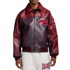 Custom Men's Lambskin Leather Aviator Jackets OEM Embroidery Varsity Bomber Jacket Manufacturer