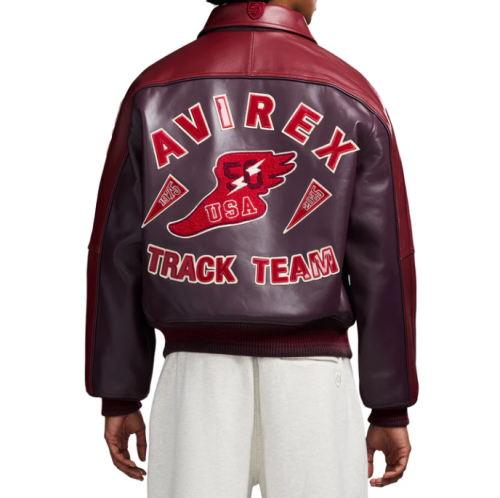 Custom Men's Lambskin Leather Aviator Jackets OEM Embroidery Varsity Bomber Jacket Manufacturer