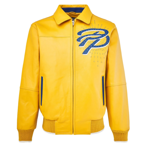 Custom Men's Lambskin Leather Varsity Jacket OEM Bomber Jacket Manufacture