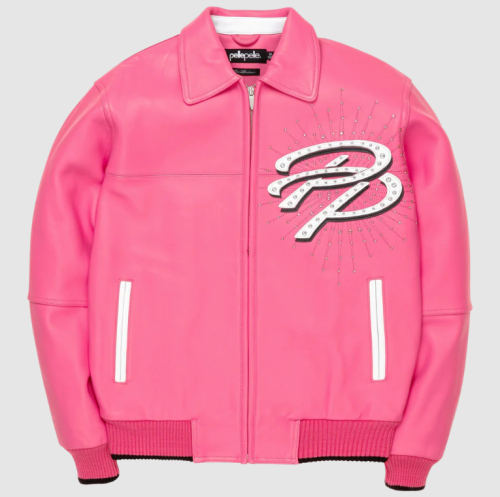 Custom High Street Men's Genuine Leather Varsity Jacket OEM Lambskin Bomber Jacket Manufacture