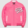 Custom High Street Men's Genuine Leather Varsity Jacket OEM Lambskin Bomber Jacket Manufacture