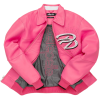 Custom High Street Men's Genuine Leather Varsity Jacket OEM Lambskin Bomber Jacket Manufacture