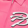 Custom High Street Men's Genuine Leather Varsity Jacket OEM Lambskin Bomber Jacket Manufacture