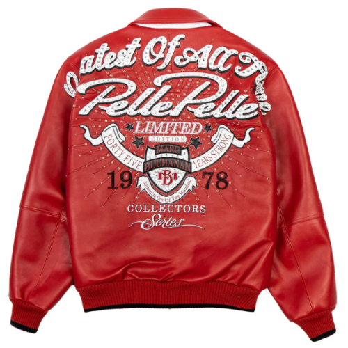 Custom Pelle Pelle Men's Genuine Leather Bomber Jacket High Street Sheepskin Leather Aviator Jacket Manufacture