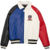 Custom Men's Lambskin Leather Jackets OEM AVIREX Style Aviator Varsity Jacket Manufacturer
