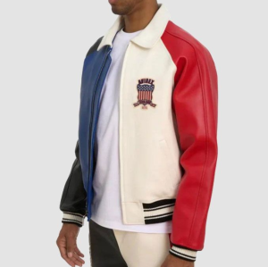 Custom Men's Lambskin Leather Jackets OEM AVIREX Style Aviator Varsity Jacket Manufacturer