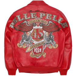 Wholesale Custom High Street Men's 100% Genuine Plush Leather Bomber Jacket OEM Flame Rhinestones Embroidery Varsity Jacket