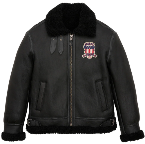 Custom Made Winter B3 Bomber Merino Shearling Leather Jackets OEM USA Size Lambskin Leather Icon Jacket
