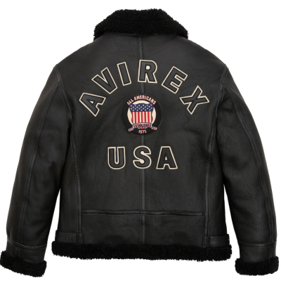 Custom Made Winter B3 Bomber Merino Shearling Leather Jackets OEM USA Size Lambskin Leather Icon Jacket