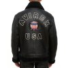 Custom Made Winter B3 Bomber Merino Shearling Leather Jackets OEM USA Size Lambskin Leather Icon Jacket