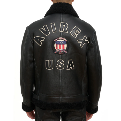 Custom Made Winter B3 Bomber Merino Shearling Leather Jackets OEM USA Size Lambskin Leather Icon Jacket