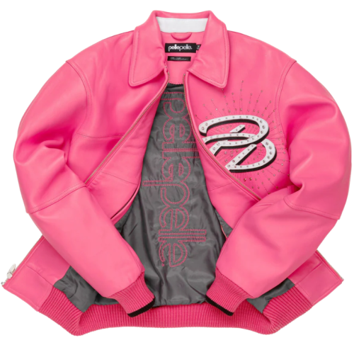 Customized High Quality Lambskin Jackets Men Wholesale Custom Rhinestone Crystal Pearl Embroidery Patchwors Men's Leather Jacket