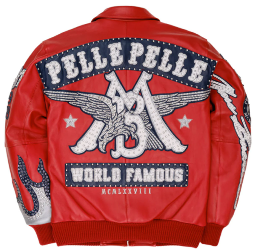 OEM Manufacturer's Top Grade Men's Rhinestone Bomber Jacket Leather Varsity Jackets Embroidery Patchwork Street Wear