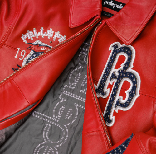 OEM Manufacturer's Top Grade Men's Rhinestone Bomber Jacket Leather Varsity Jackets Embroidery Patchwork Street Wear