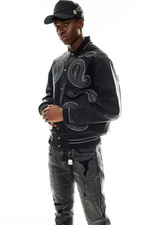 OEM Your Own Design Logo Embroidery Letterman Jacket Customize Vegan Leather Varsity Jacket Manufacturer